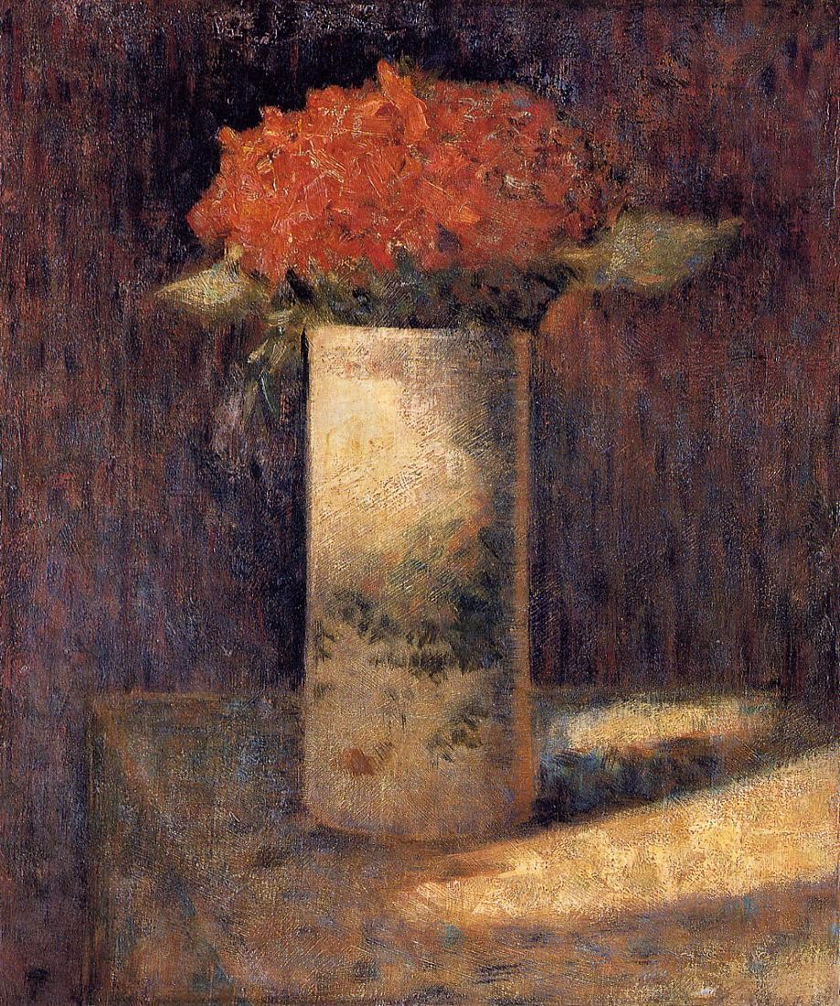 Vase of Flowers by Georges Seurat