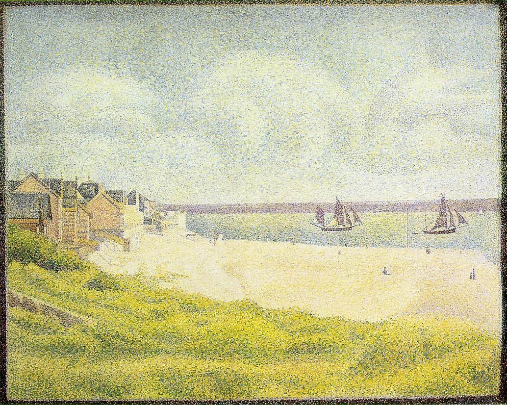 View of Crotoy, the Valley by Georges Seurat