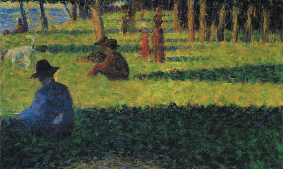 White dog by Georges Seurat