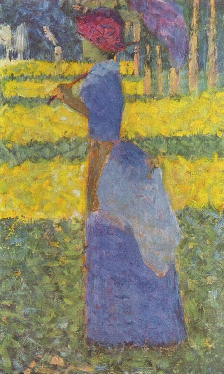 Woman with Umbrella by Georges Seurat