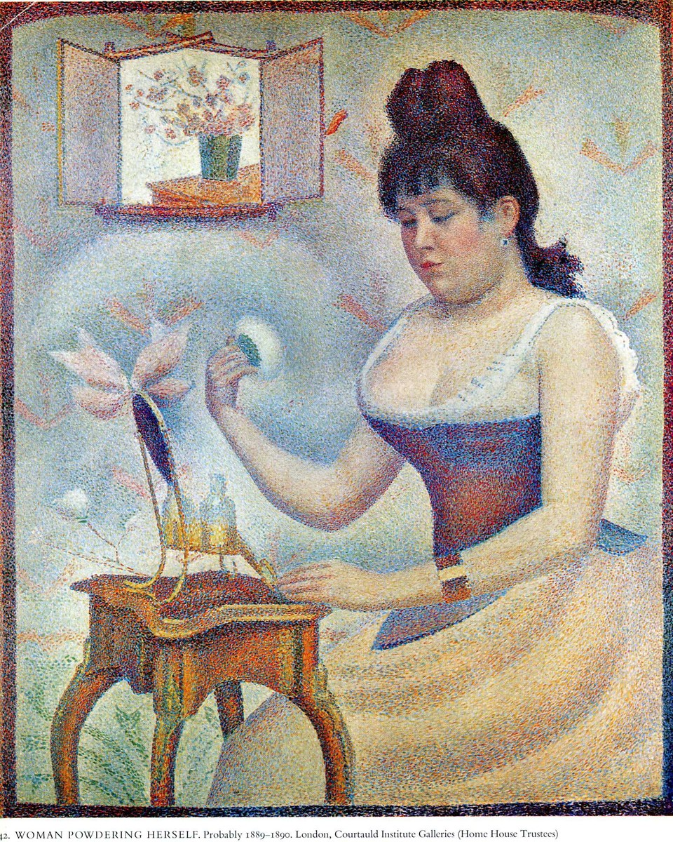 Young Woman Powdering Herself by Georges Seurat