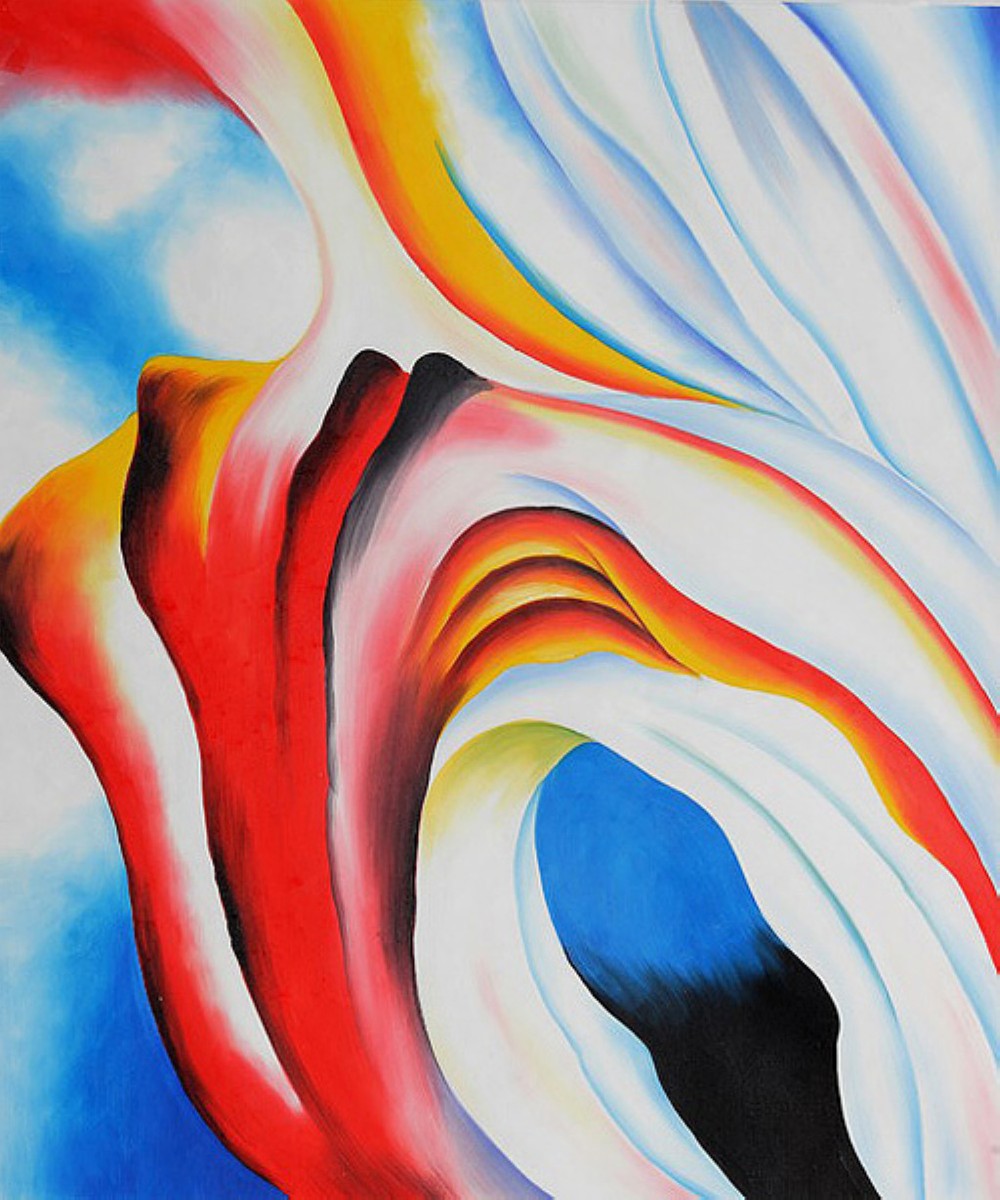 Music Pink and Blue by Georgia O'Keeffe