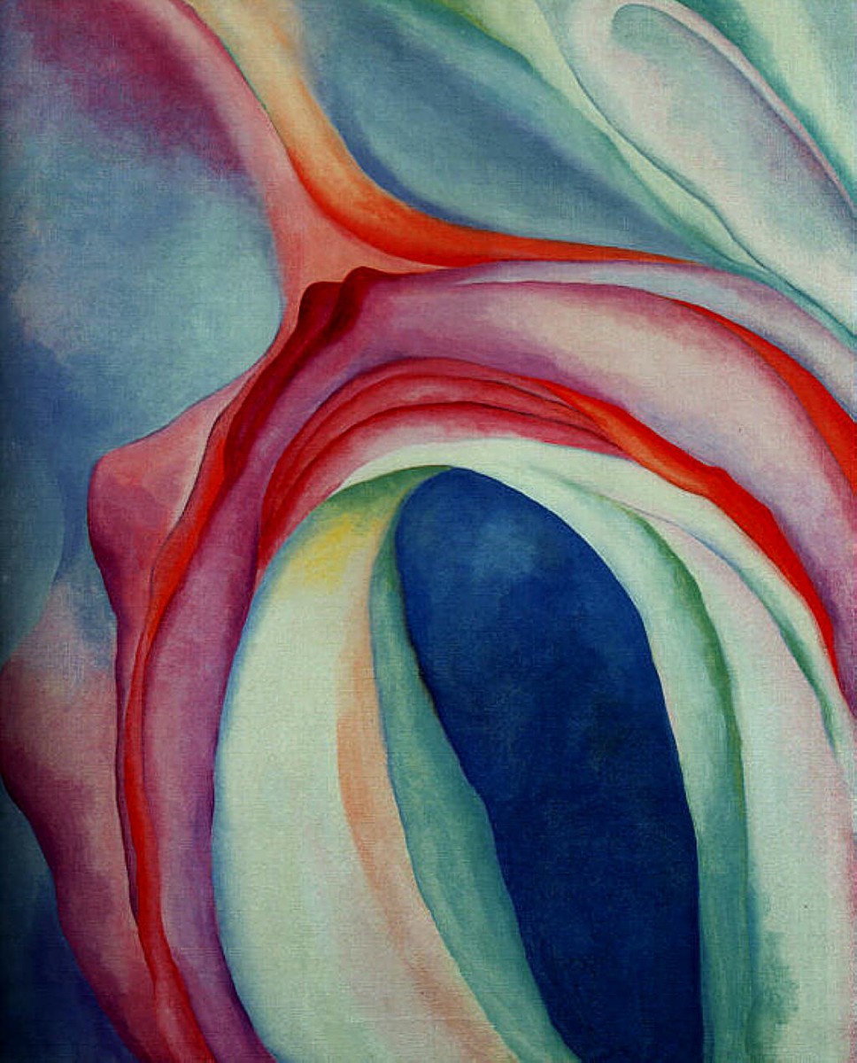 Music Pink and Blue II by Georgia O'Keeffe