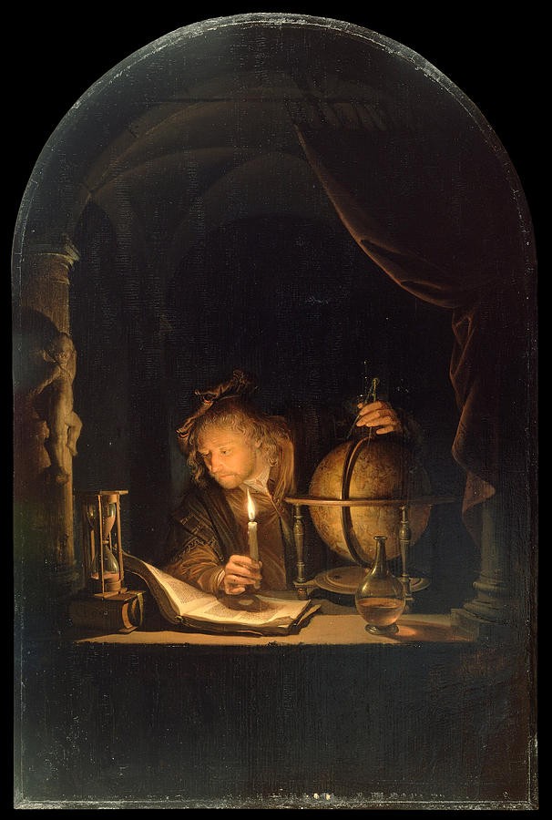 Astronomer by Candlelight by Gerrit Dou
