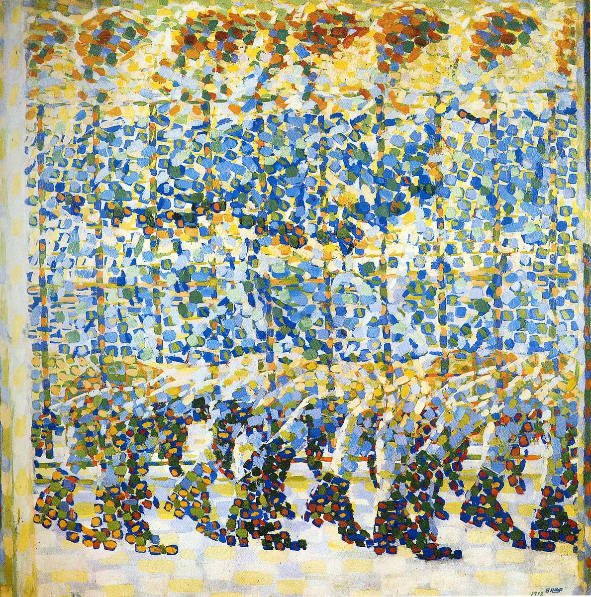 Girl Running on a Balcony by Giacomo Balla