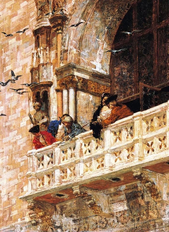 Balcony of the Doge's Palace by Giacomo Favretto
