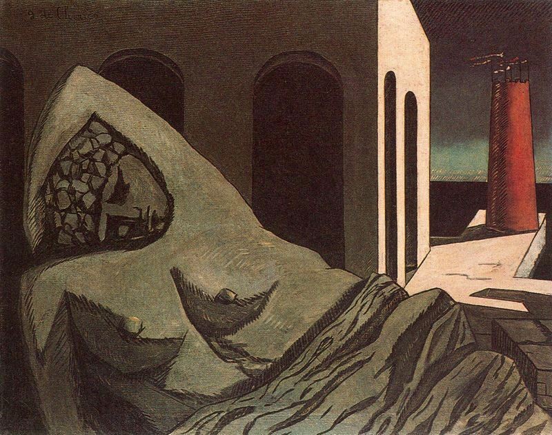 Ariana, the silent statue by Giorgio de Chirico