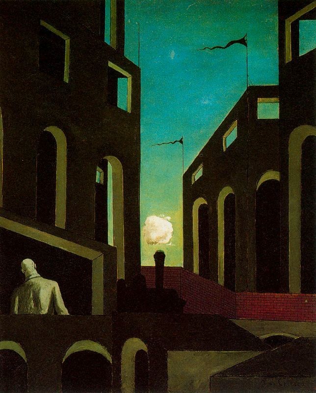 Happiness of returning by Giorgio de Chirico