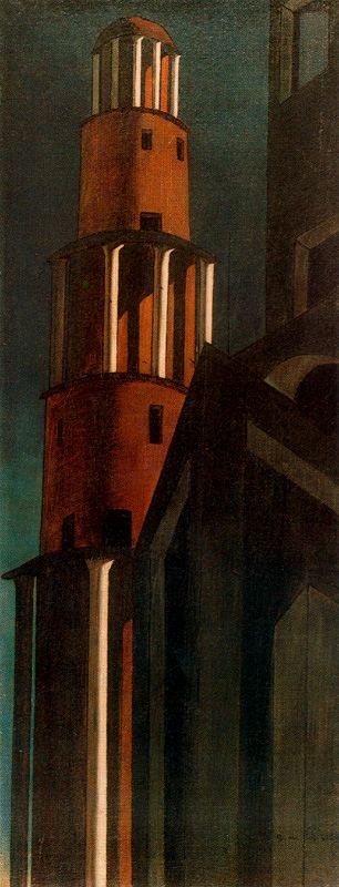 The tower by Giorgio de Chirico