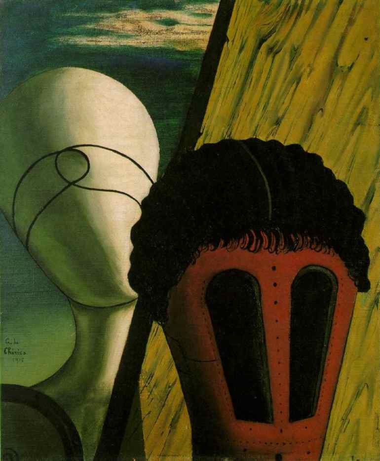 Two Heads by Giorgio de Chirico