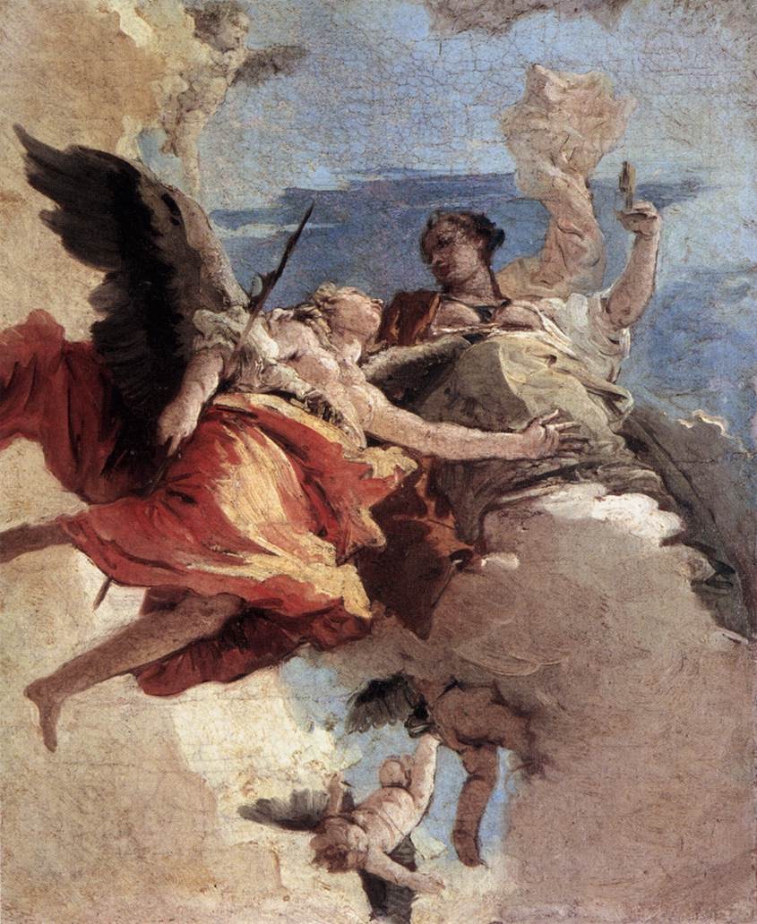 Allegory of Strength and Wisdom by Giovanni Battista Tiepolo