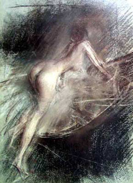 Young Lady Entering Bath by Giovanni Boldini