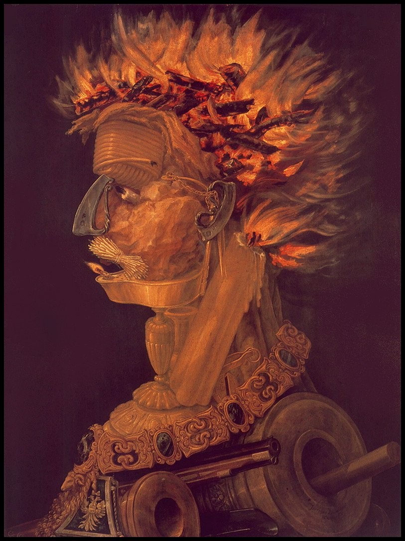 Fire by Giuseppe Arcimboldo
