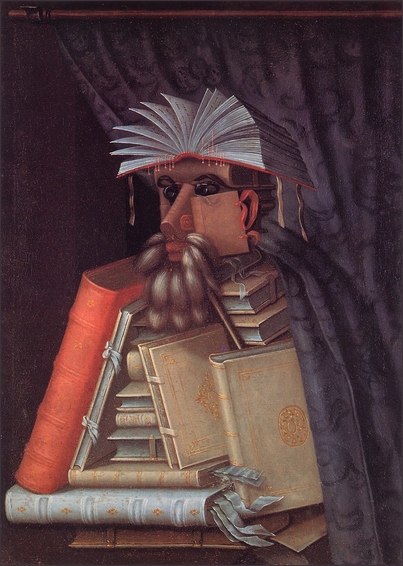 The Librarian by Giuseppe Arcimboldo