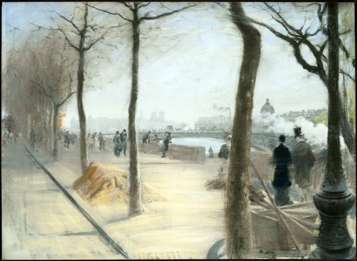 Along the Seine by Giuseppe De Nittis