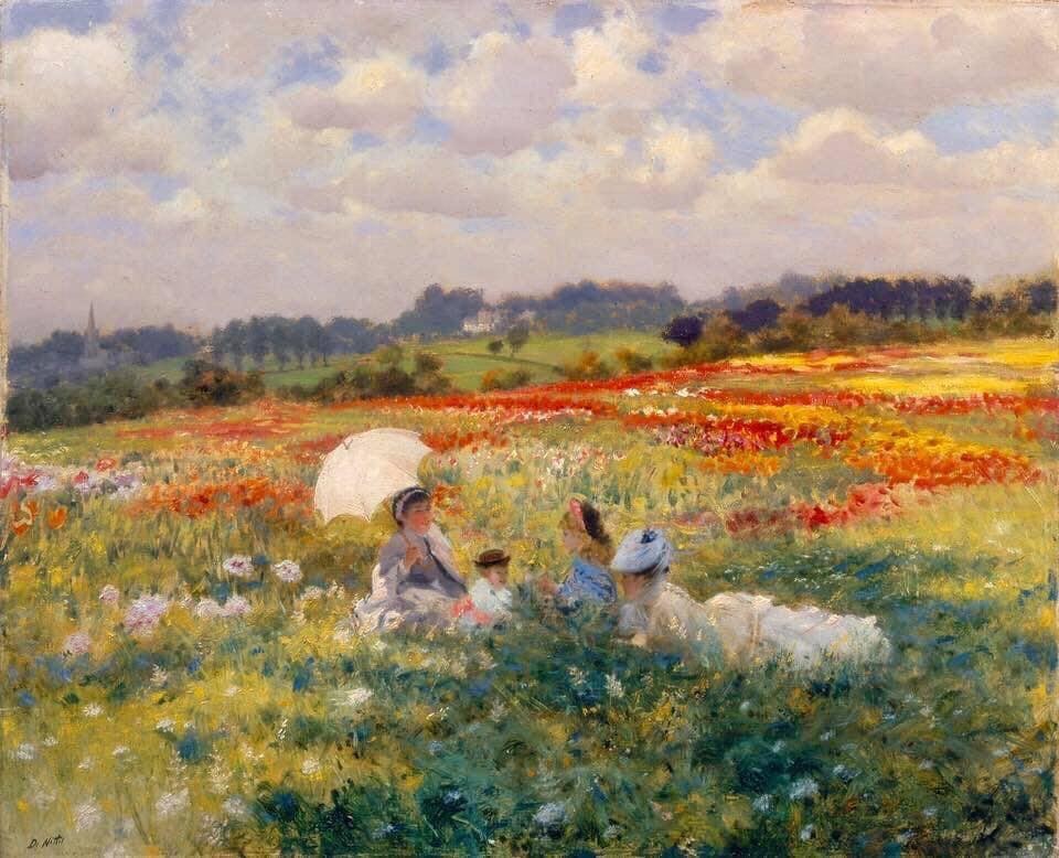 In the fields around London by Giuseppe De Nittis