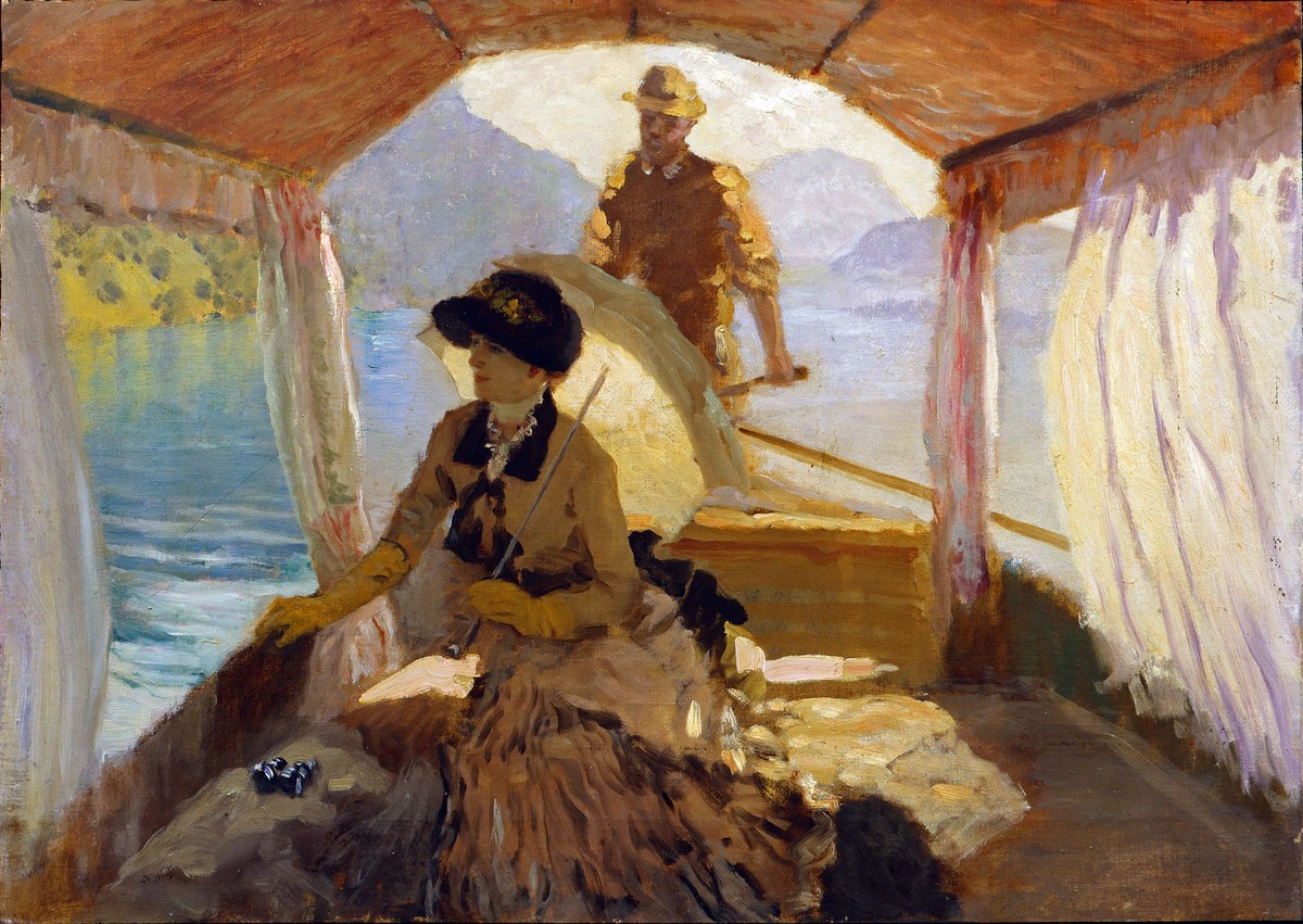 On Lake Lucerne by Giuseppe De Nittis