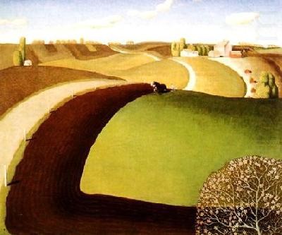 Spring Plowing by Grant Wood