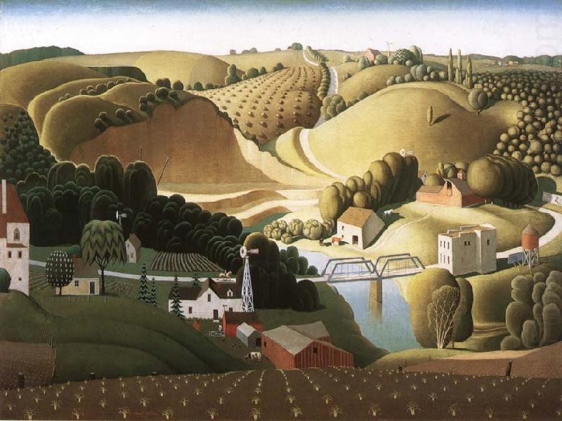 Stone City, Iowa by Grant Wood
