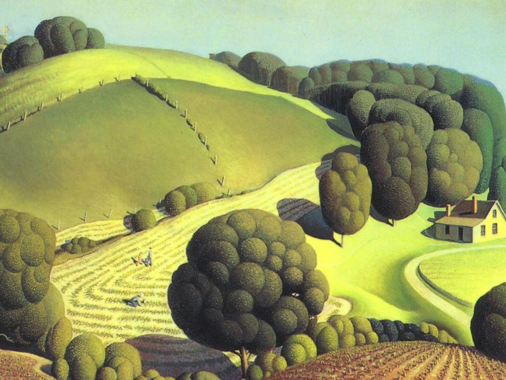 Young Corn by Grant Wood