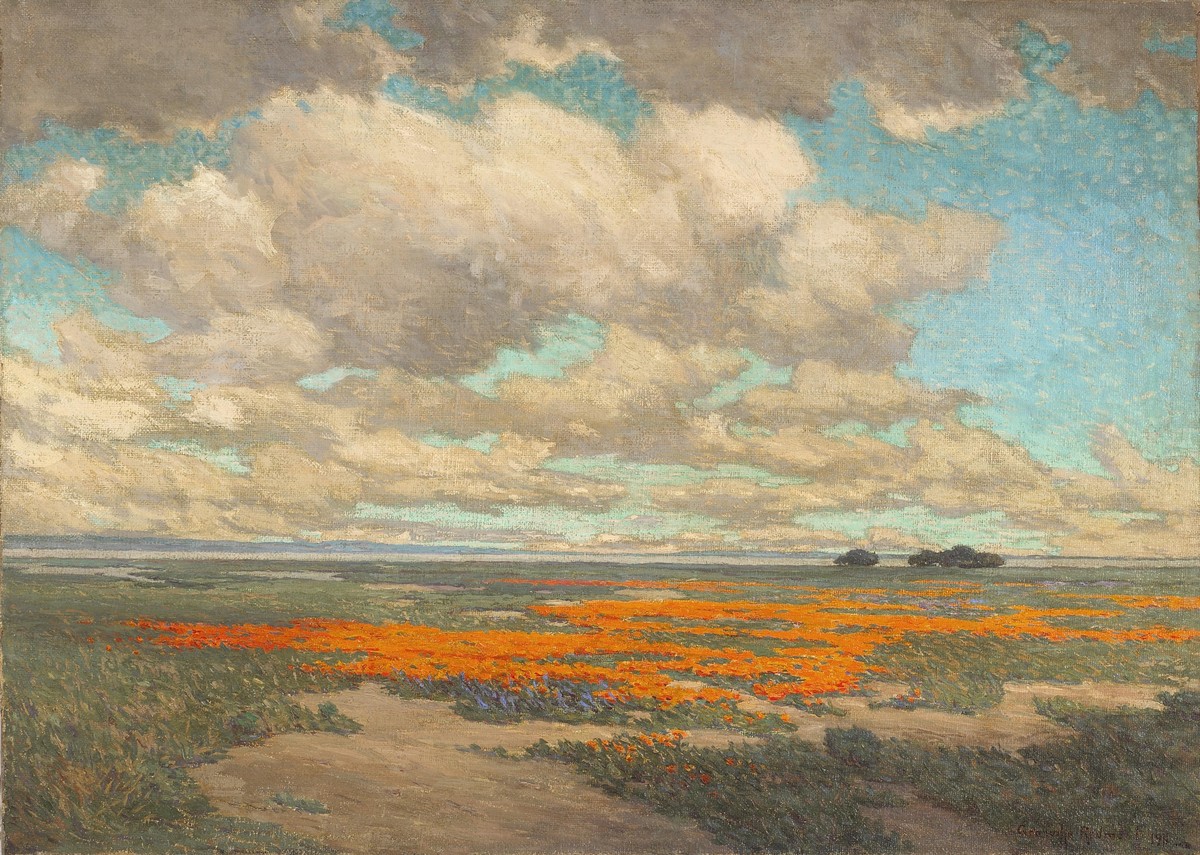 A Field of California Poppies by Granville Redmond