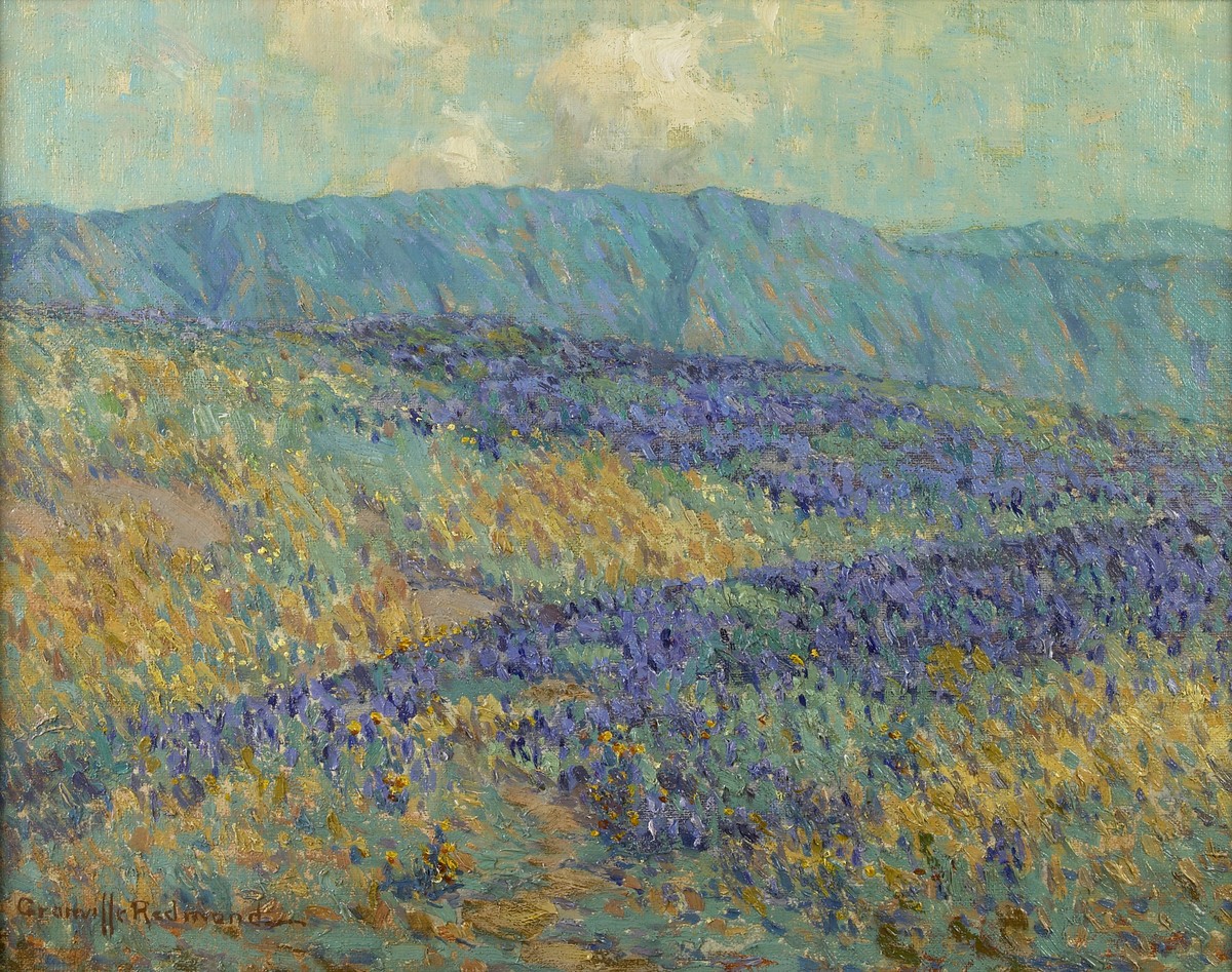 Blue Flowers by Granville Redmond