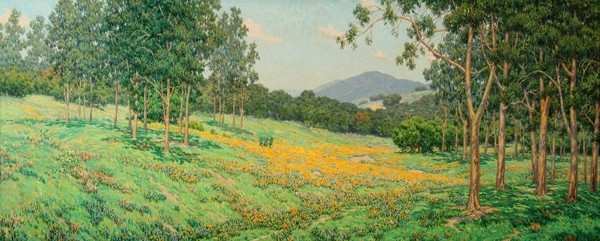 Golden Morrow Poppy Field by Granville Redmond