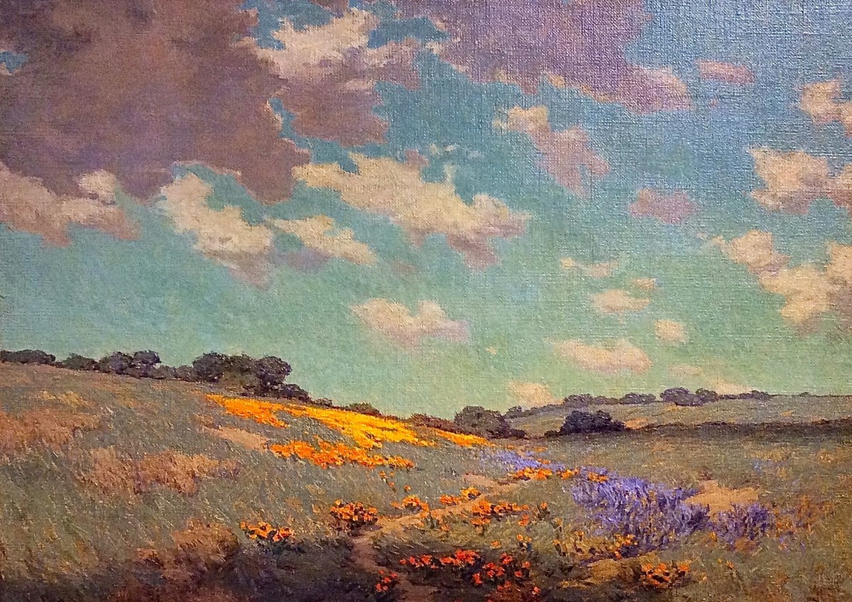 Patch of Poppies by Granville Redmond by Granville Redmond
