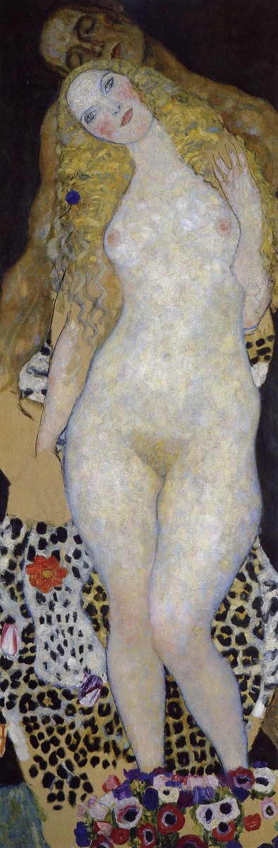 Adam and Eva (unfinished) by Gustav Klimt