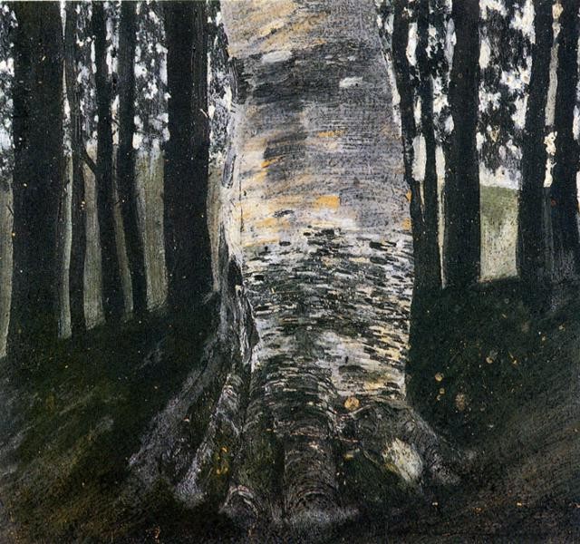Birch in a Forest by Gustav Klimt
