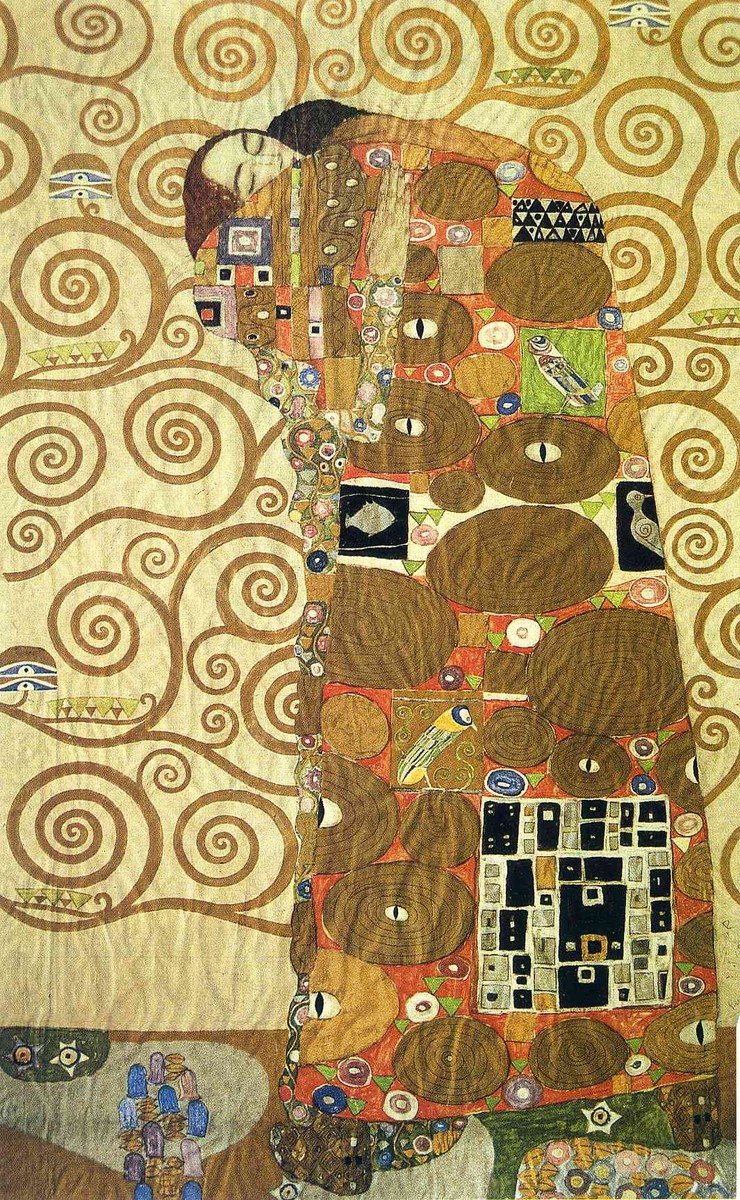 Cartoon for the Frieze of the Villa Stoclet in Brussels: Fulfillment by Gustav Klimt