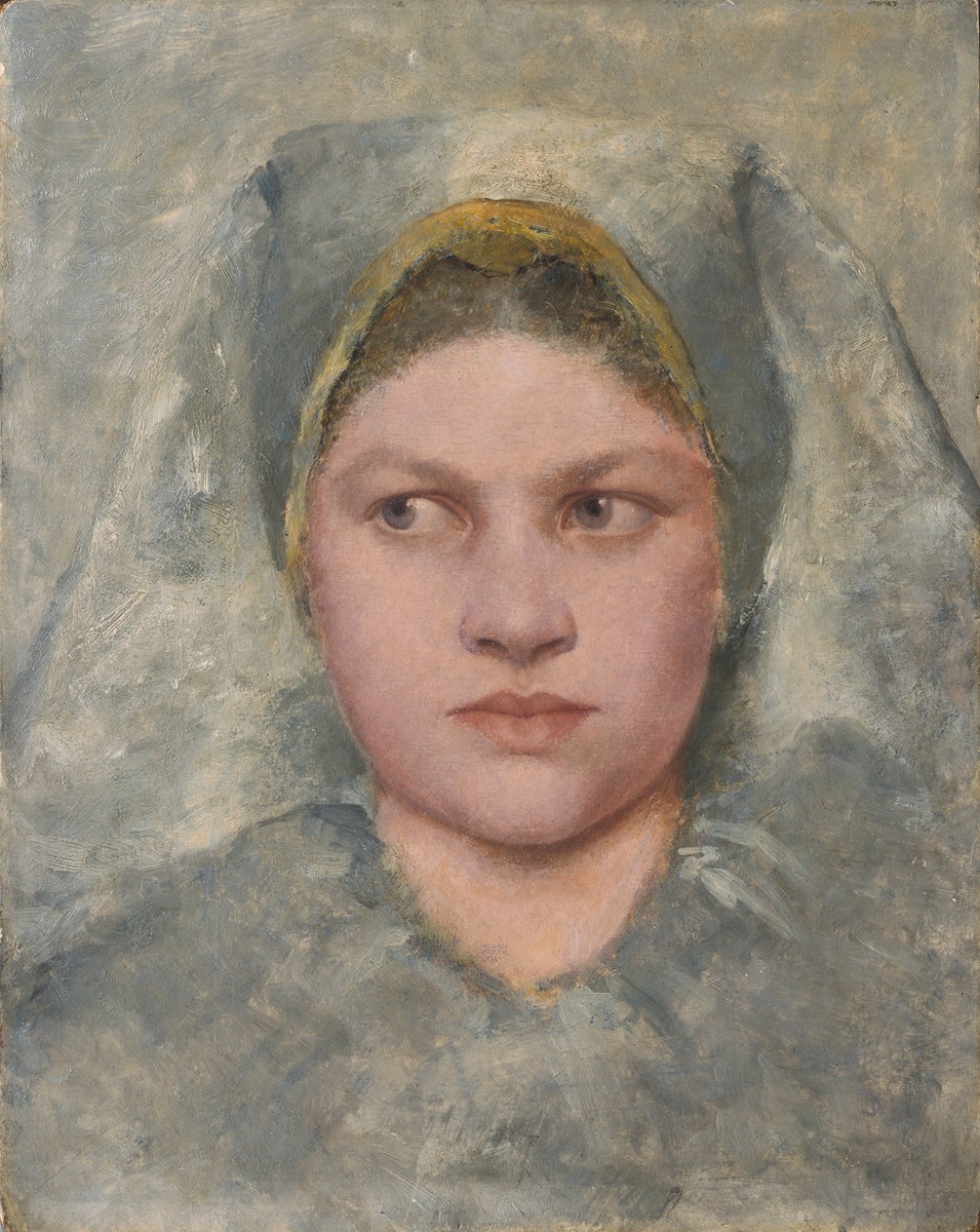 Head Study of a Girl from Haná by Gustav Klimt