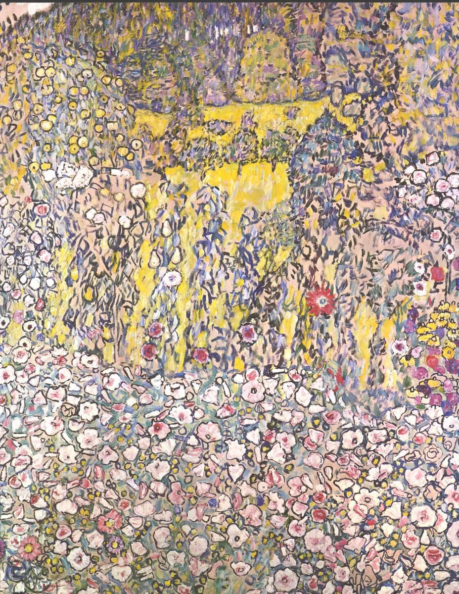 Horticultural landscape with a hilltop by Gustav Klimt