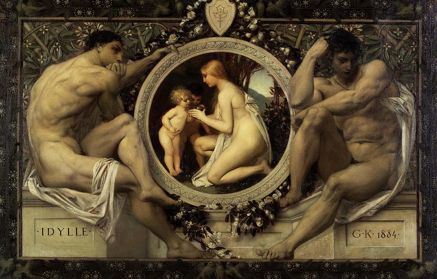 Idylle (Idylls) by Gustav Klimt