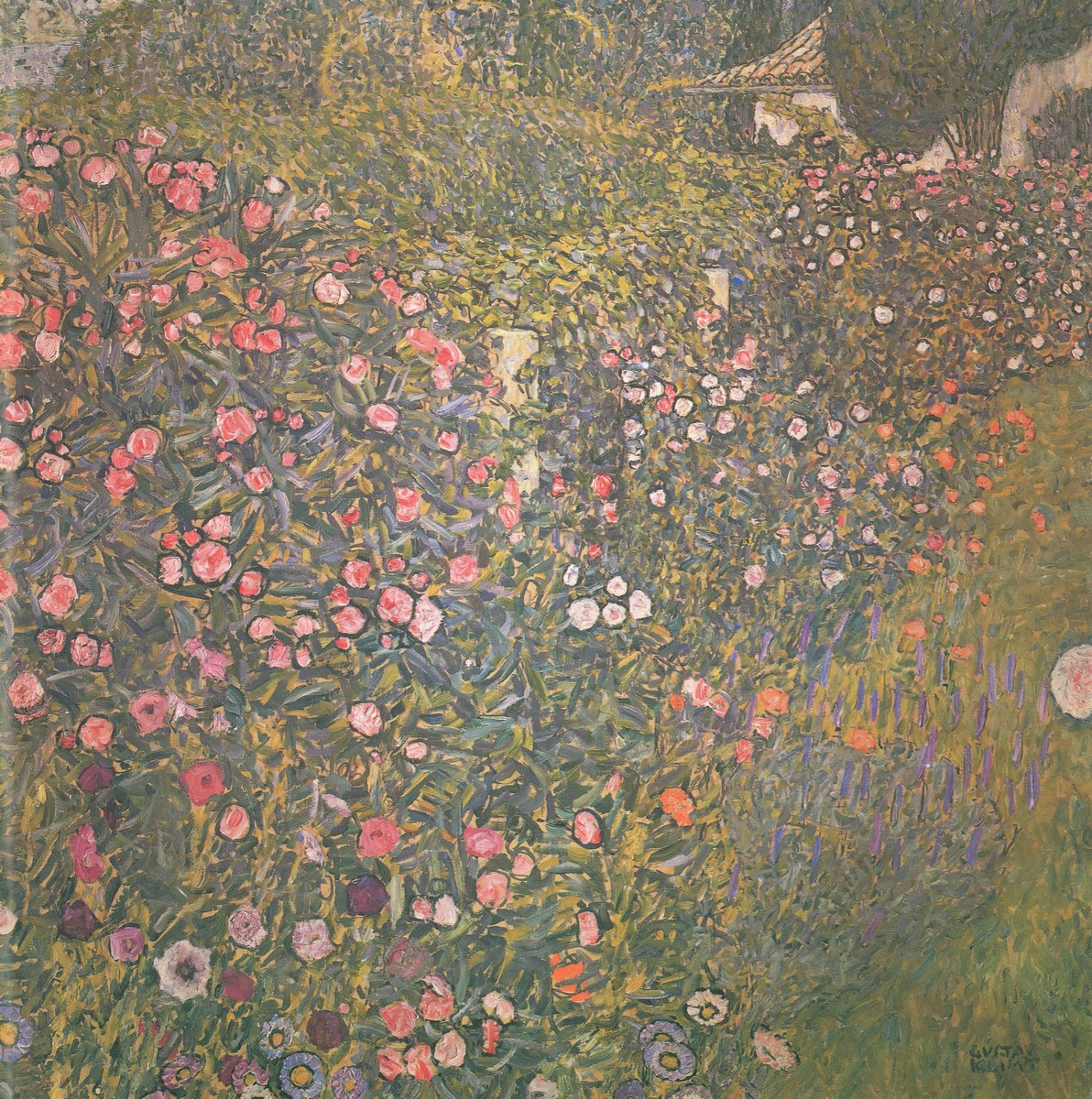 Italian horticultural landscape by Gustav Klimt