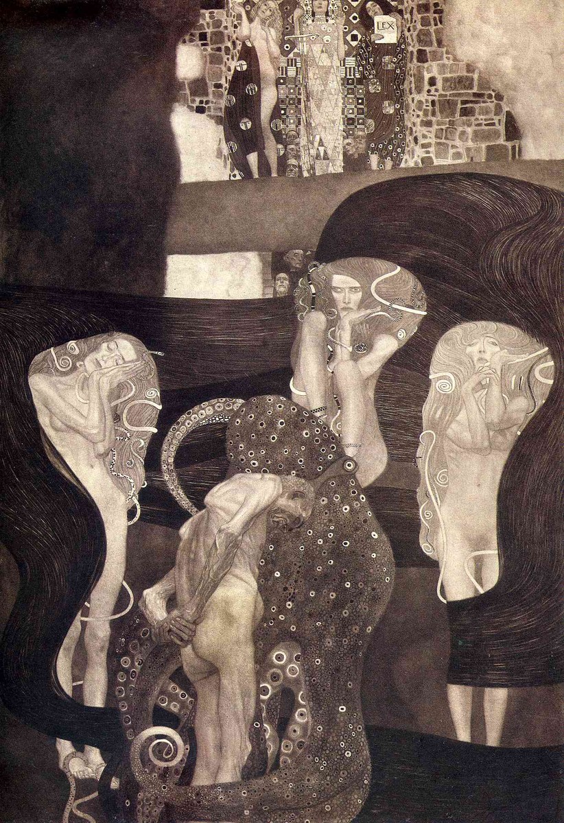 Jurisprudence (final state) by Gustav Klimt