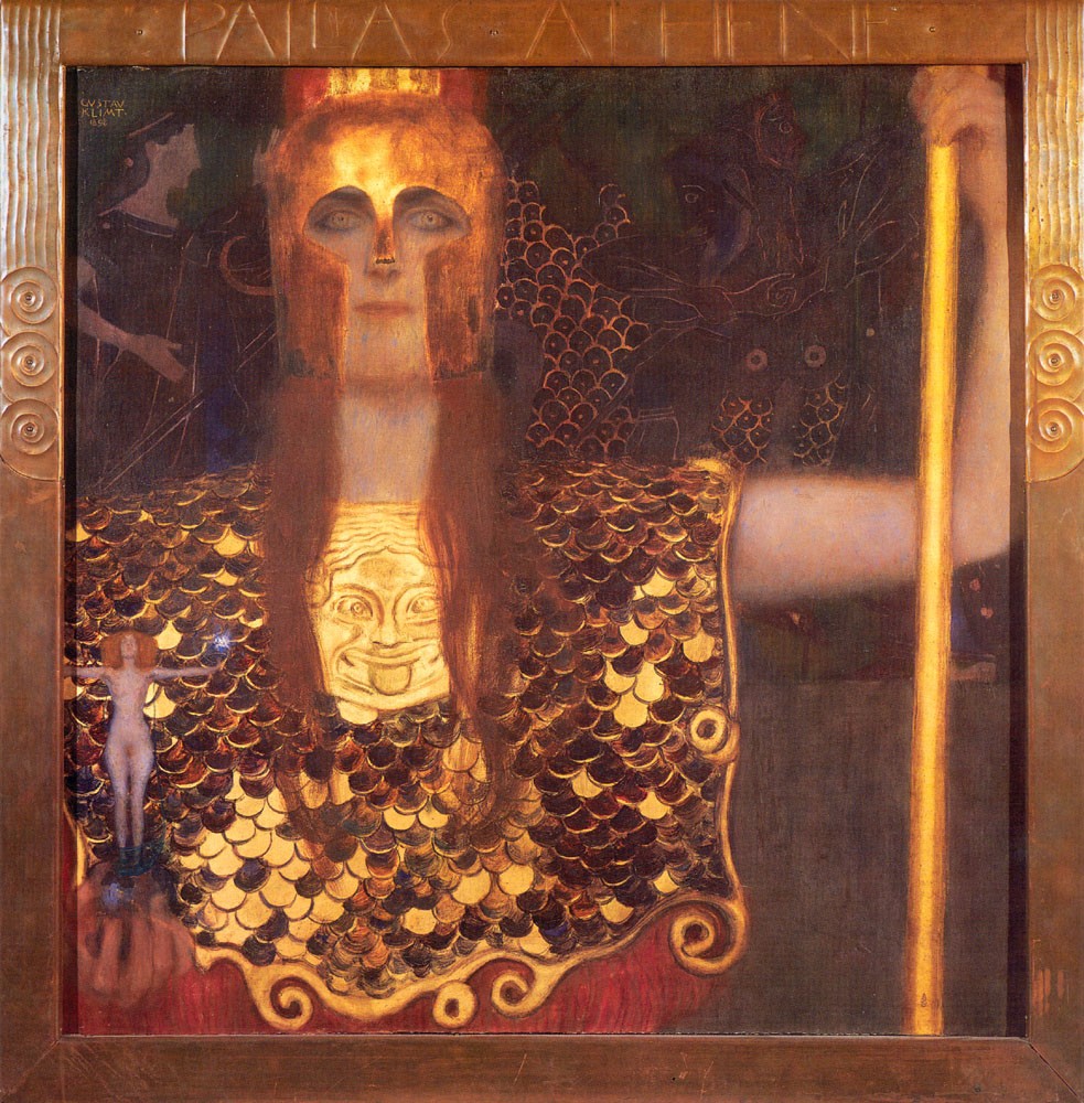 Minerva or Pallas Athena by Gustav Klimt