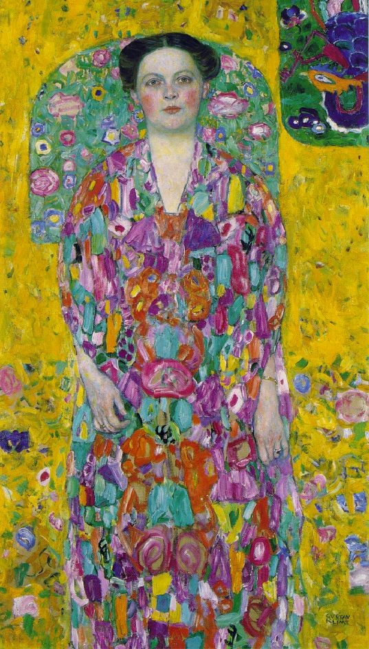 Portrait Of Eugenia Primavesi by Gustav Klimt