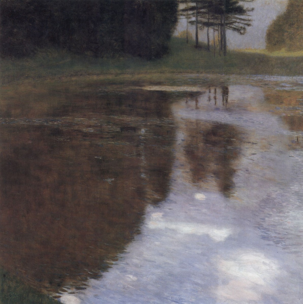 Quiet pond in the park of Appeal by Gustav Klimt