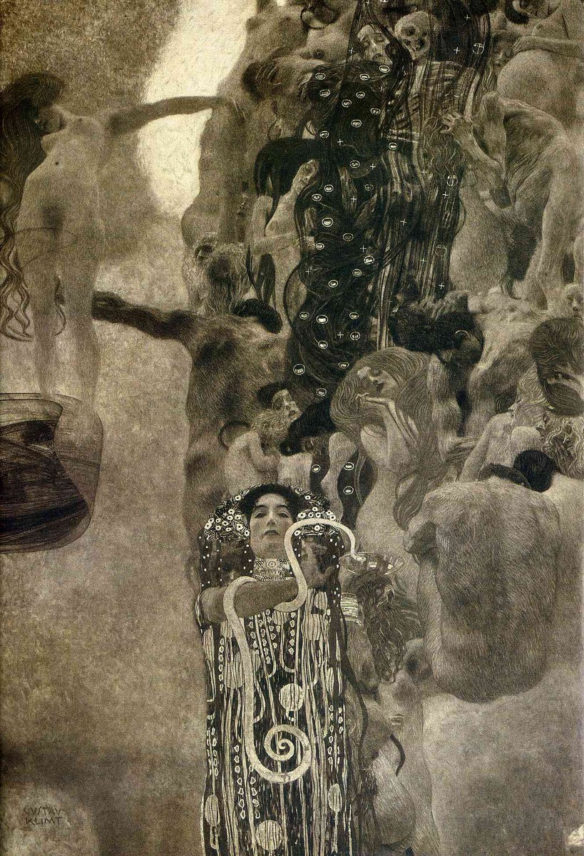 University of Vienna Ceiling Paintings (Medicine), final state by Gustav Klimt