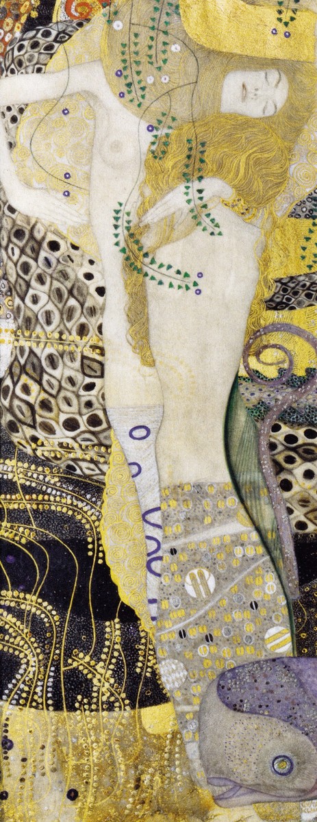 Water snakes I by Gustav Klimt