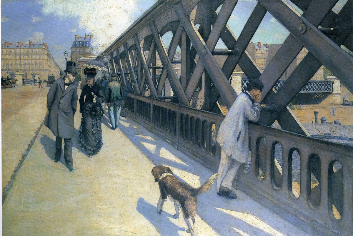 Le Pont de L'Europe by Gustave Caillebotte