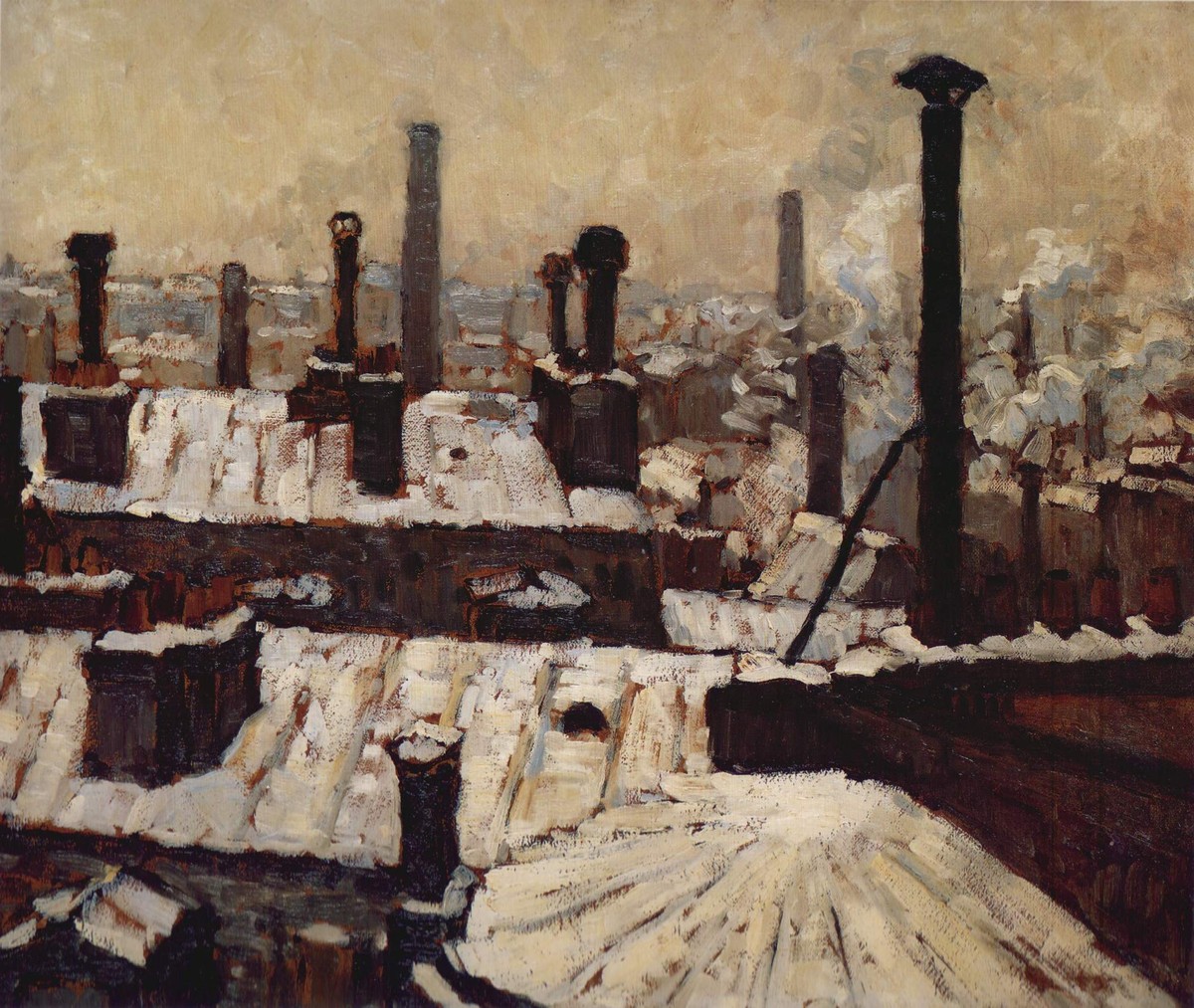 Rooftops in the Snow, Paris by Gustave Caillebotte