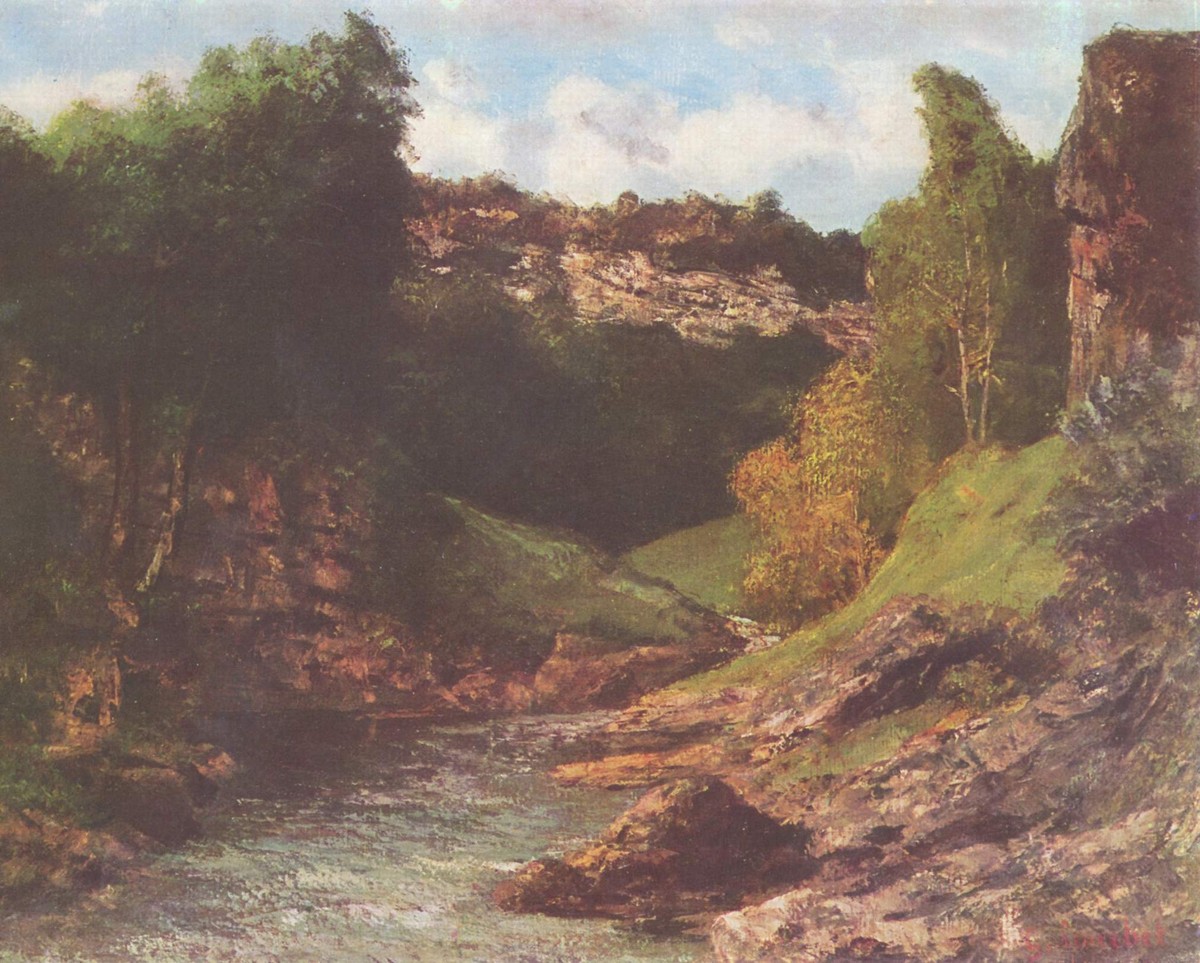 Rocky Landscape by Gustave Courbet
