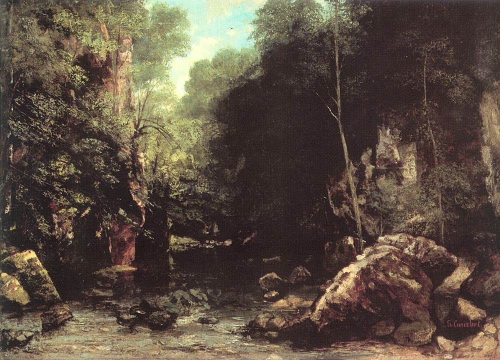 Rocky River Valley by Gustave Courbet
