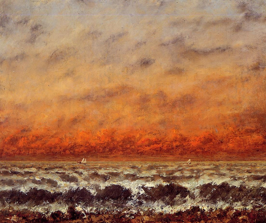 Seascape by Gustave Courbet