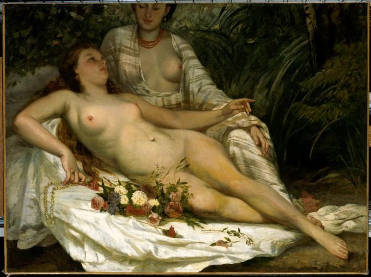 The Bathers by Gustave Courbet