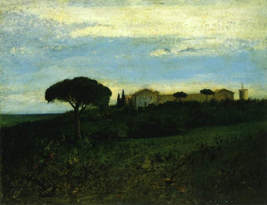 View of La Tour de Farges by Gustave Courbet