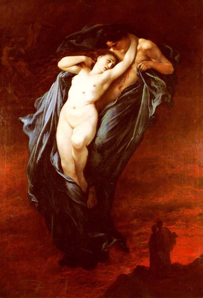 Paolo and Francesca da Rimini by Gustave Dore