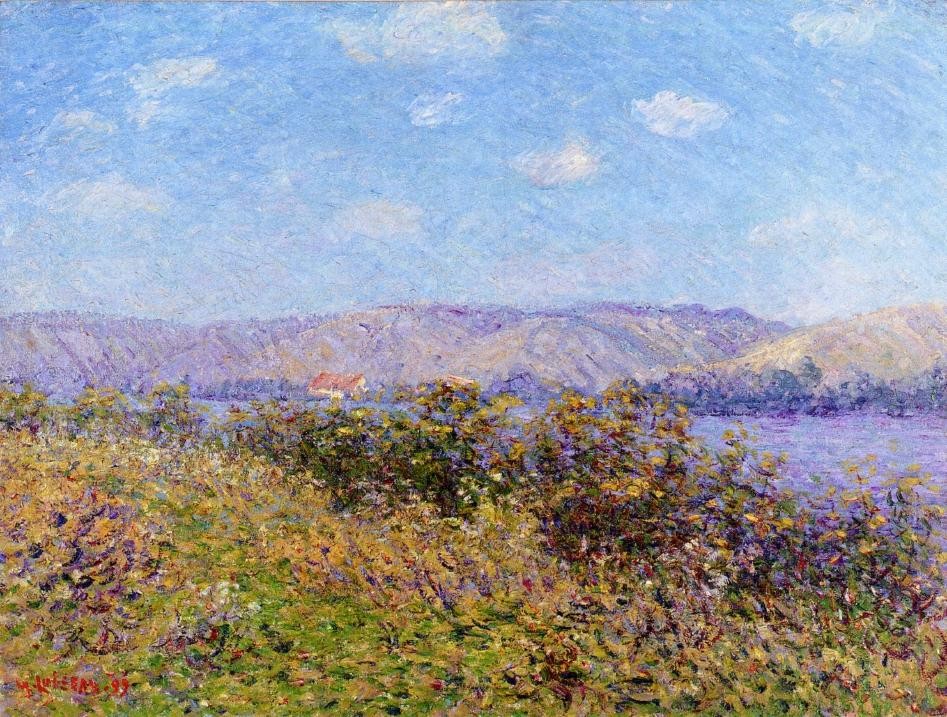 Banks of the Seine in Summer, Tournedos sur Seine by Gustave Loiseau